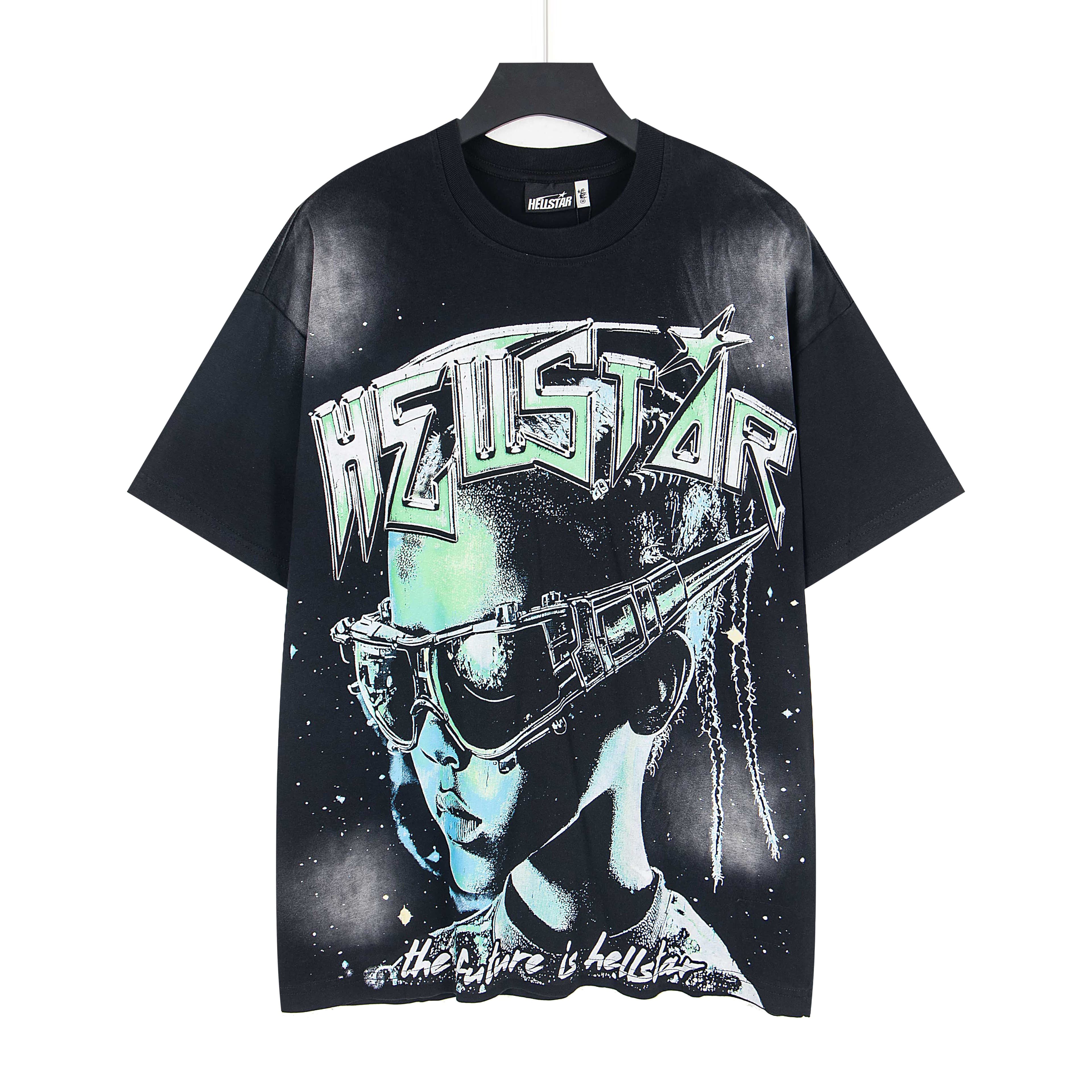Hellstar The future - Tee Black Green - Vista 1