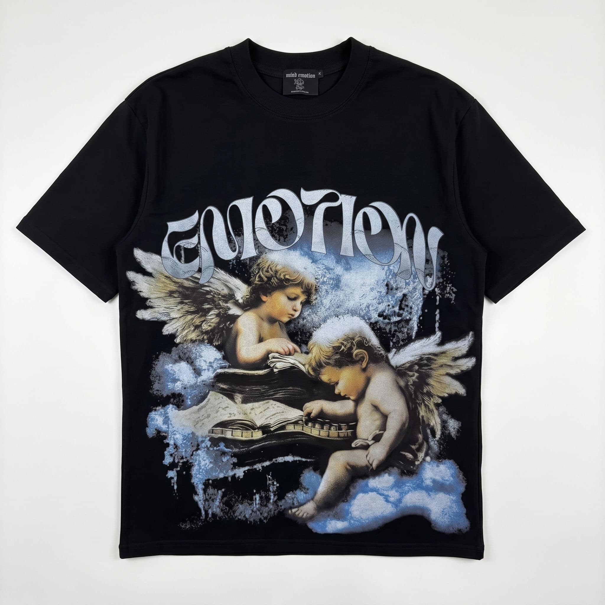 Mixed Emotion Angels Tee Black - Vista 1