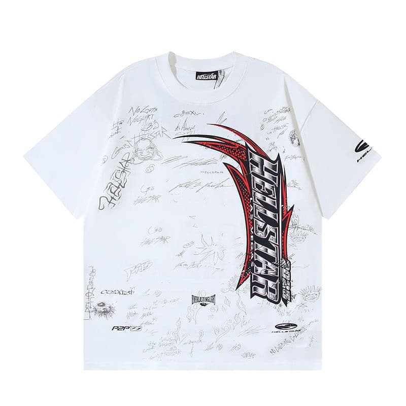 Hellstar Nascar Tee - White - Vista 1